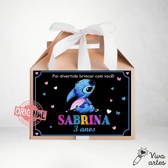 Caixa Maleta Digital Lilo & Stitch - Artes Lembrancinha