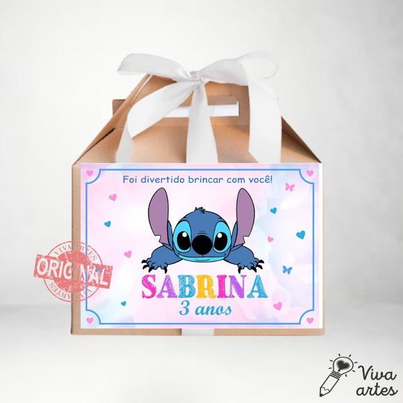 Caixa Maleta Digital Lilo & Stitch - Artes Lembrancinha