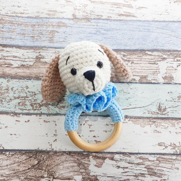 Chocalho Cachorrinho Amigurumi