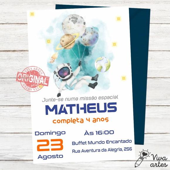 Convite Digital Astronauta