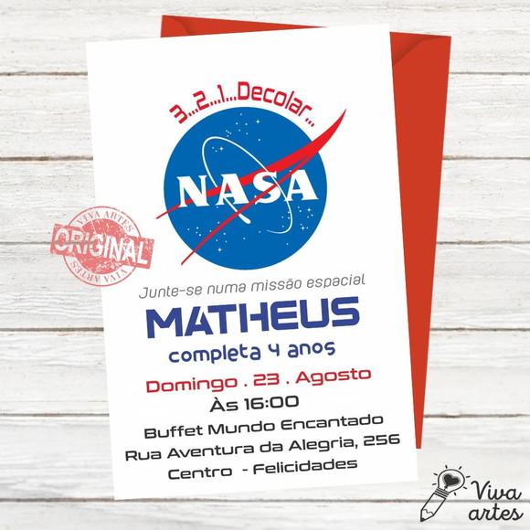 Convite Digital Astronauta Nasa