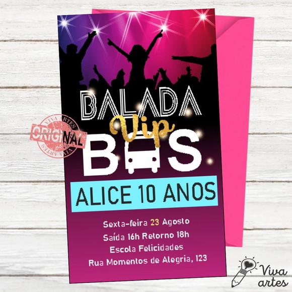 Convite Digital Balada no Bus