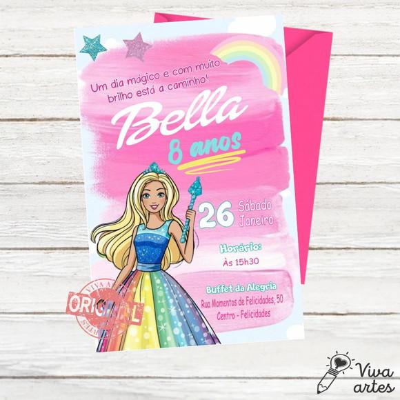 Convite Digital Barbie