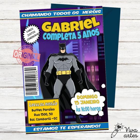 Convite Digital Batman