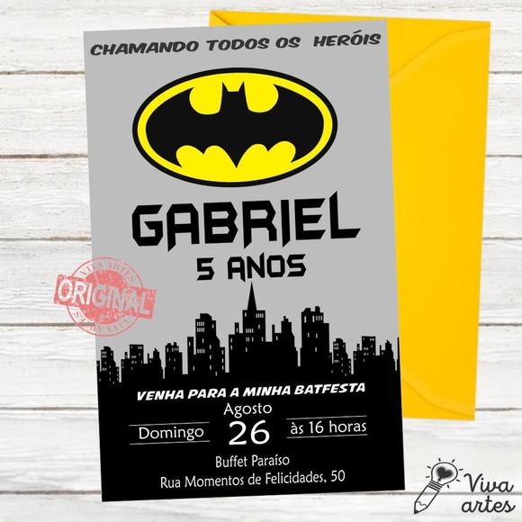 Convite Digital Batman
