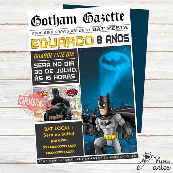 Convite Digital Batman
