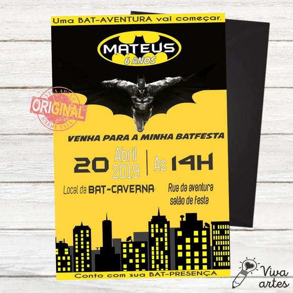 Convite Digital Batman