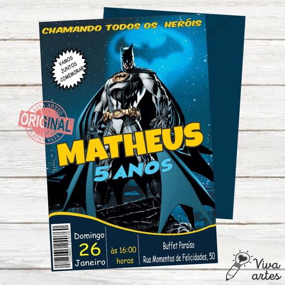 Convite Digital Batman