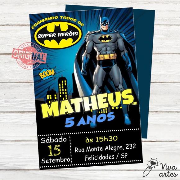Convite Digital Batman