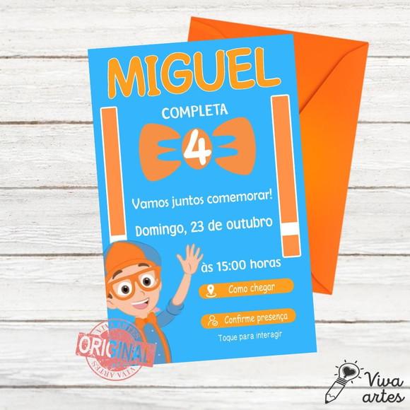 Convite Digital Blippi Interativo