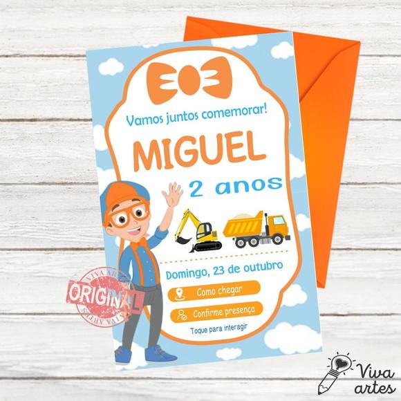 Convite Digital Blippi Interativo