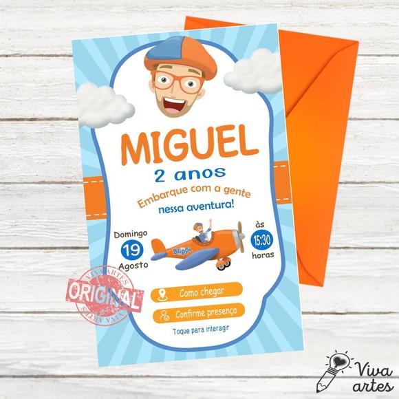Convite Digital Blippi Interativo