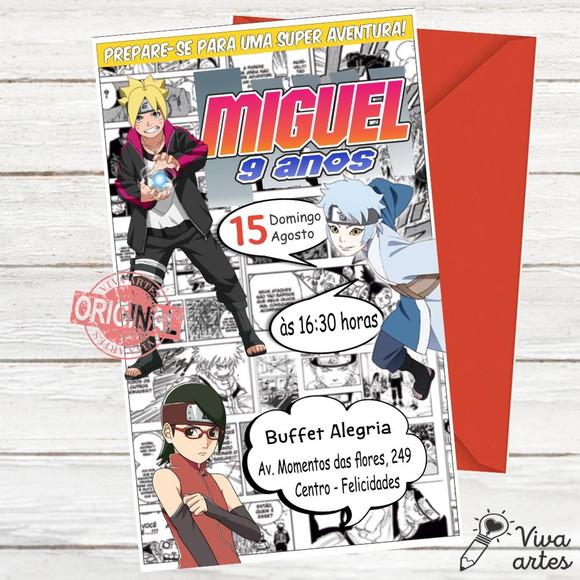 Convite Digital Boruto