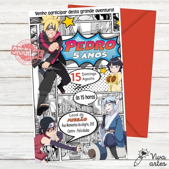 Convite Digital Boruto