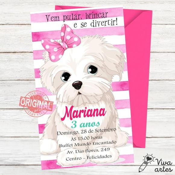 Convite Digital Cachorrinho