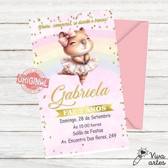 Convite Digital Capivara