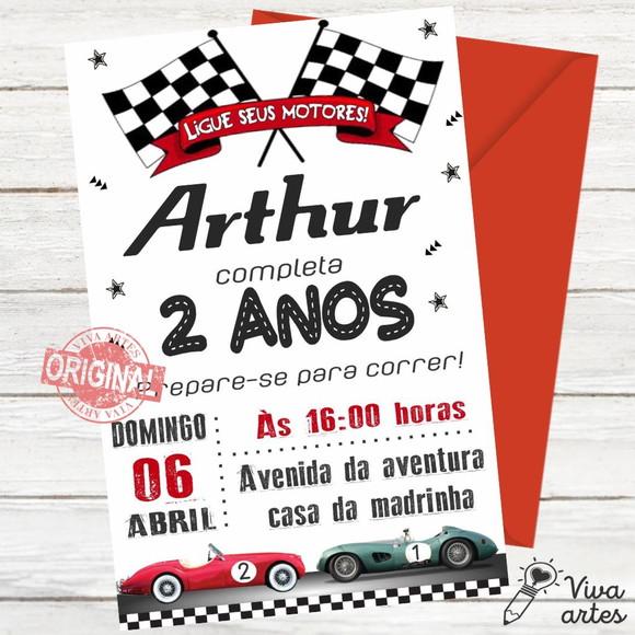 Convite Digital Carros Antigos