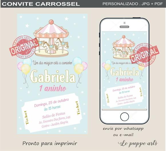 Convite Digital Carrossel