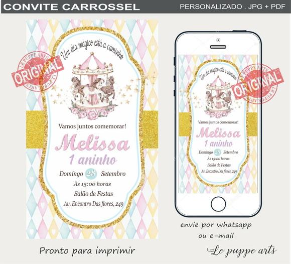 Convite Digital Carrossel