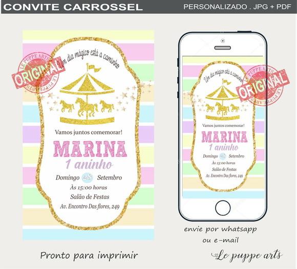 Convite Digital Carrossel