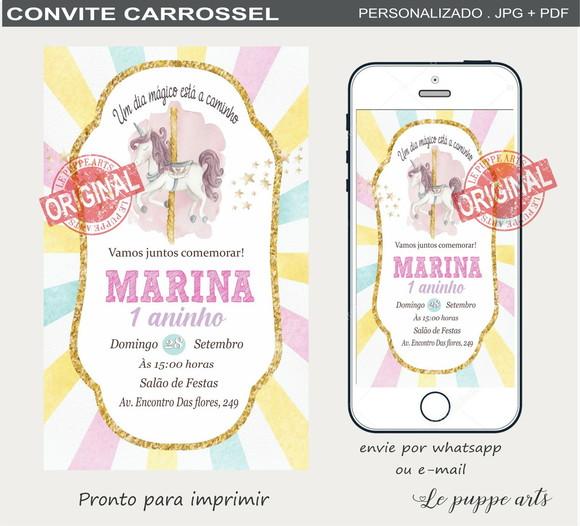 Convite Digital Carrossel