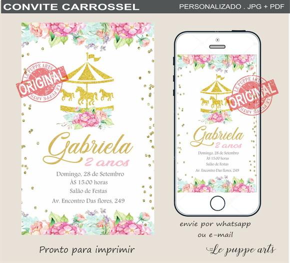 Convite Digital Carrossel