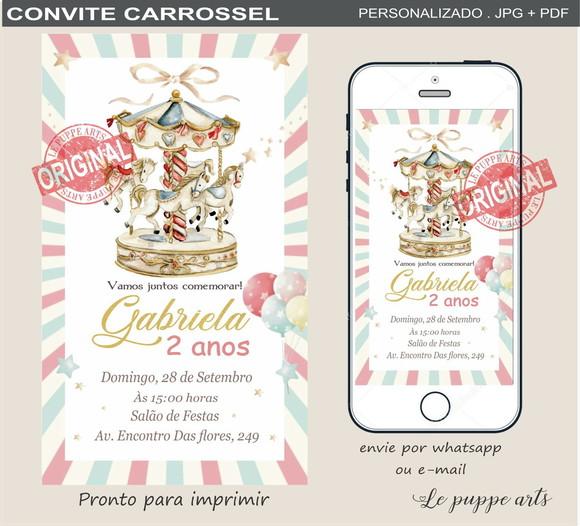 Convite Digital Carrossel