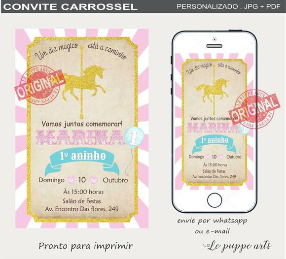 Convite Digital Carrossel