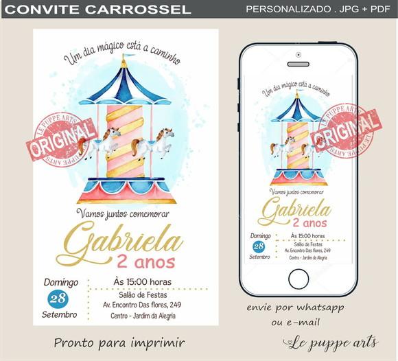 Convite Digital Carrossel