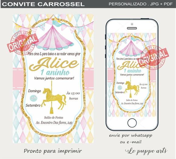 Convite Digital Carrossel