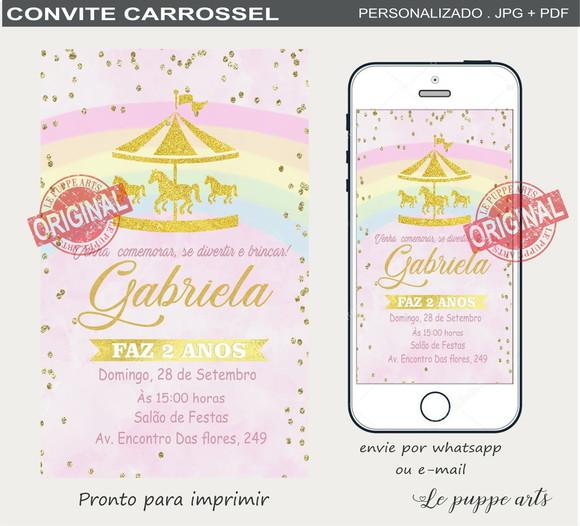 Convite Digital Carrossel