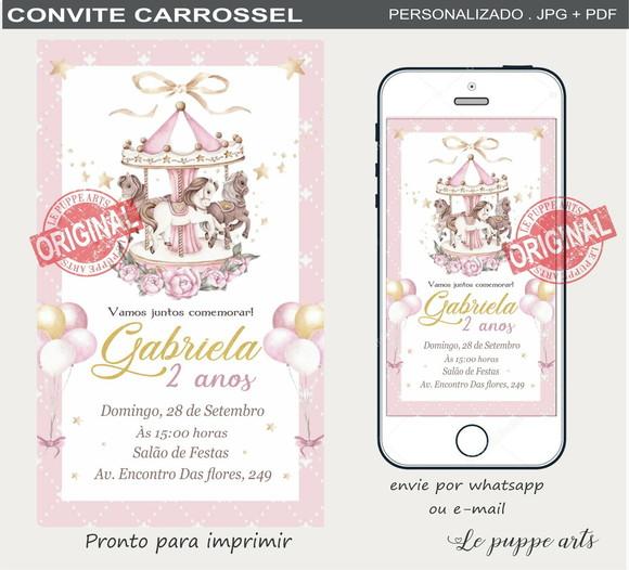 Convite Digital Carrossel