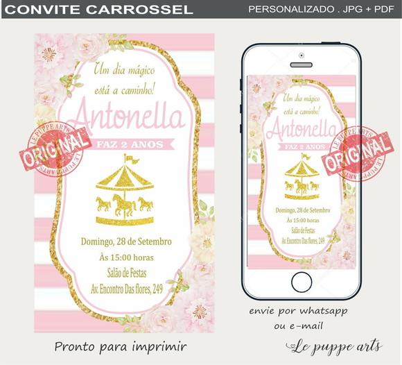 Convite Digital Carrossel