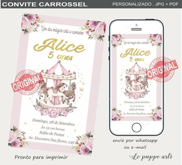 Convite Digital Carrossel