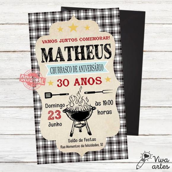 Convite Digital Churrasco
