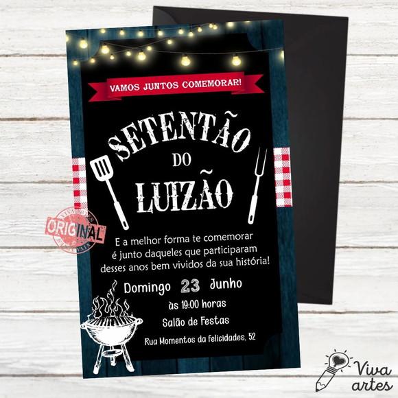 Convite Digital Churrasco