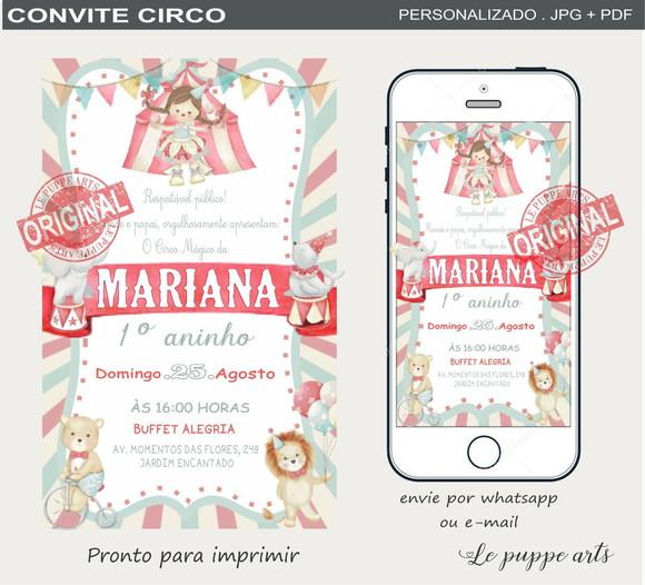 Convite Digital Circo