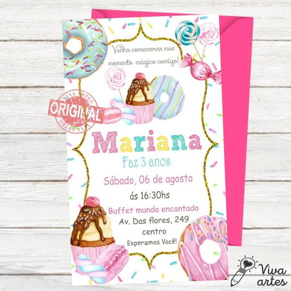 Convite Digital Confeitaria Doces
