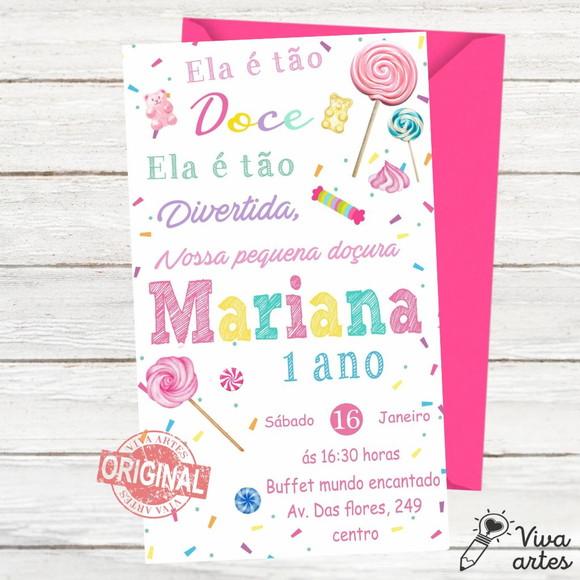 Convite Digital Confeitaria Doces