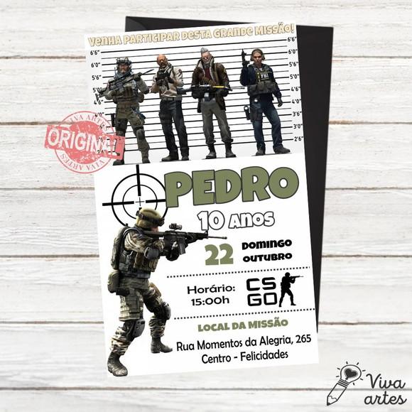 Convite Digital Cs Jogo
