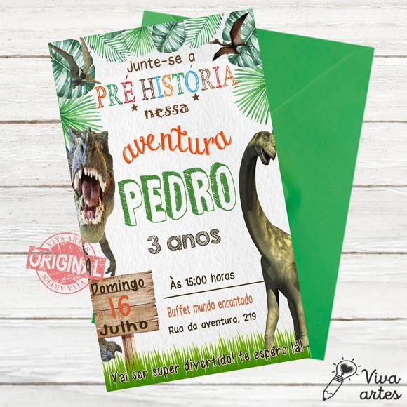 Convite Digital Dinossauro