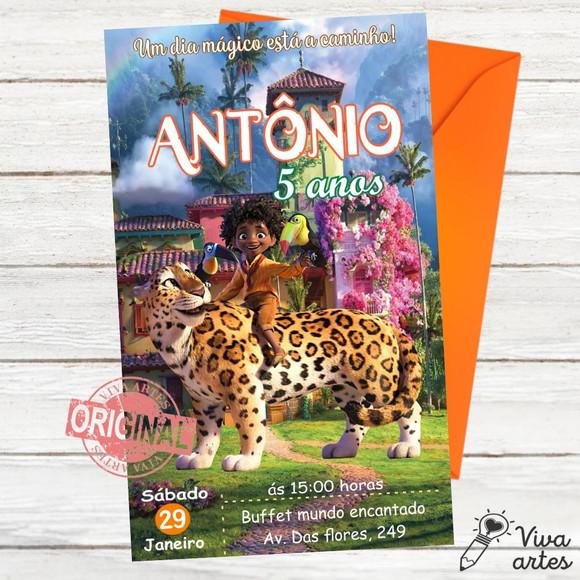 Convite Digital Encanto Antônio Disney