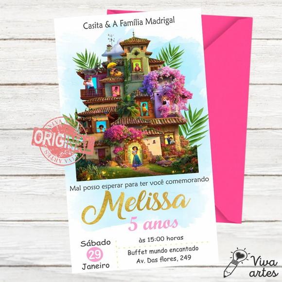Convite Digital Encanto Disney