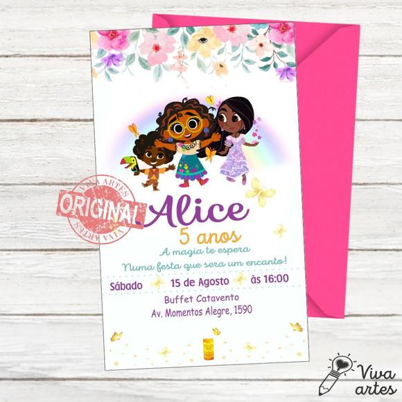 Convite Digital Encanto Cute Disney