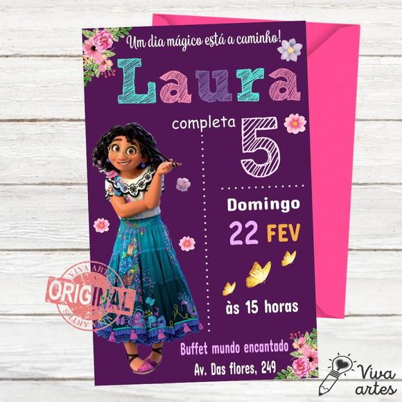 Convite Digital Encanto Mirabel Disney