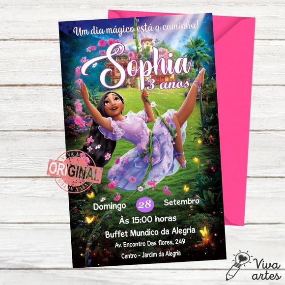 Convite Digital Encanto Isabela Disney