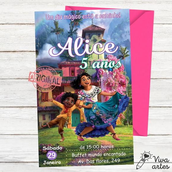 Convite Digital Encanto Mirabel Disney