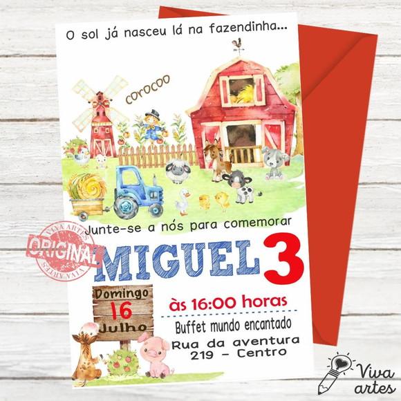 Convite Digital Fazendinha