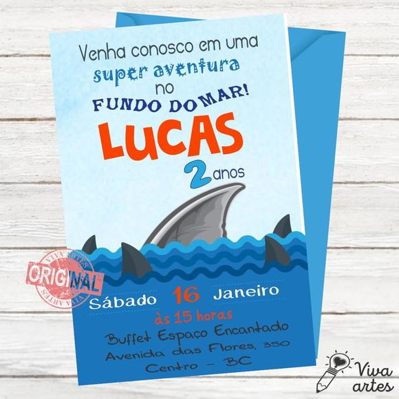 Convite Digital Fundo do Mar