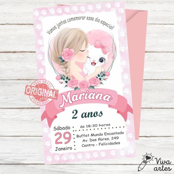 Convite Digital Gatinhos